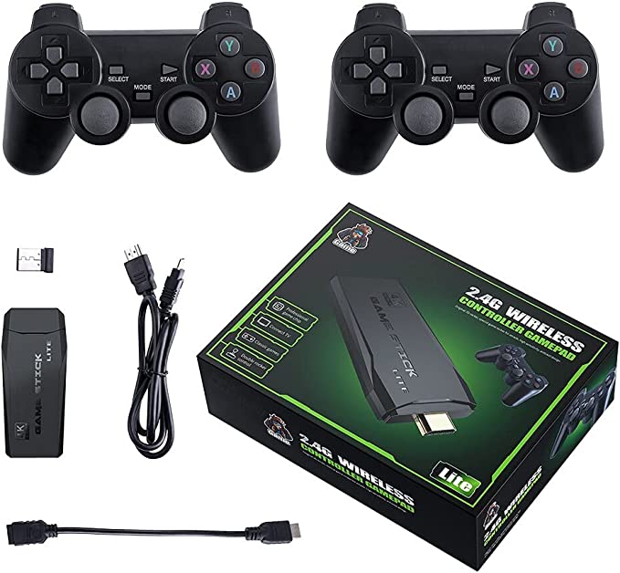 SUPER GAME STICK RETRÔ 4K + 2 CONTROLES