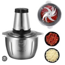 Moedor Processador  Elétrico de Aço Inoxidável -Misturador Triturador Moagem Corte de Carne e vegetais