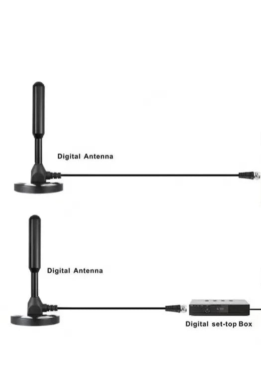 Antena digital interna externa 3m HD com ímã