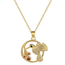 Colar Masculino Aço inoxidável Elegante  banhado A ouro 18K