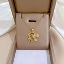 Colar Masculino Aço inoxidável Elegante  banhado A ouro 18K