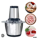 Moedor Processador  Elétrico de Aço Inoxidável -Misturador Triturador Moagem Corte de Carne e vegetais