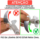 Moedor Processador  Elétrico de Aço Inoxidável -Misturador Triturador Moagem Corte de Carne e vegetais
