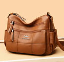 Bolsa Feminina de Couro Legítimo -  zhuijia